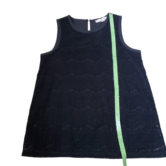 NWT Loft Velvet Lace/Cutout Dressy Sleeveless Top Size XS - Picture 5 of 11